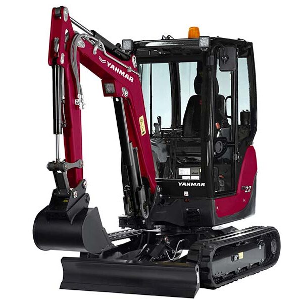 Yanmar SV22 sett forfra fra siden