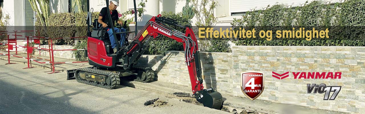 Yanmar VIO17 i arbeid
