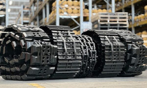 Fem ruller med forskjellig belter